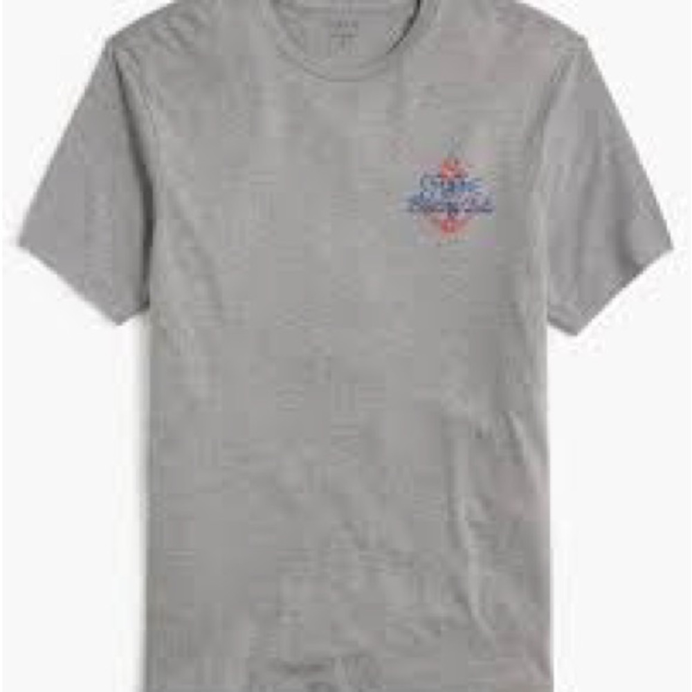J. Crew Gray and Blue Men's Short Sleeve Tee